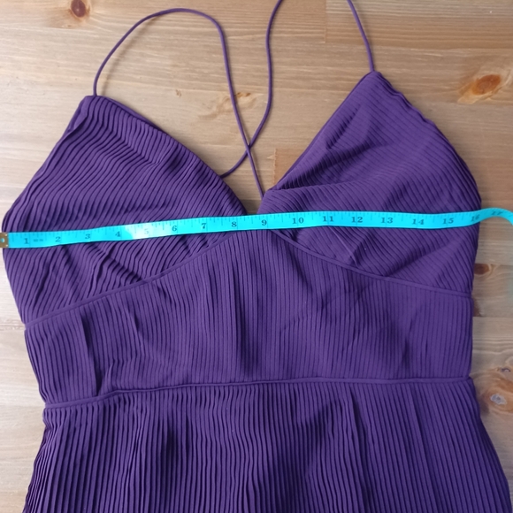 Banana Republic Dress Petite Size 6 Color Plum burgandy - Picture 6 of 14